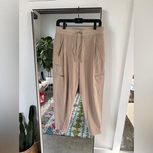 Athleta Taupe Go Far Travel Cargo Pants